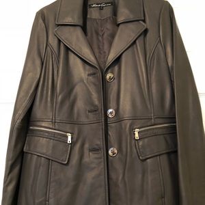 NWT! Kenneth Cole Leather Jacket